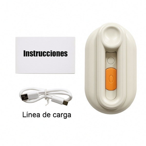 Cepillo-Pulverizador-blanco-Anti-Pelaje-para-perro-instrucciones