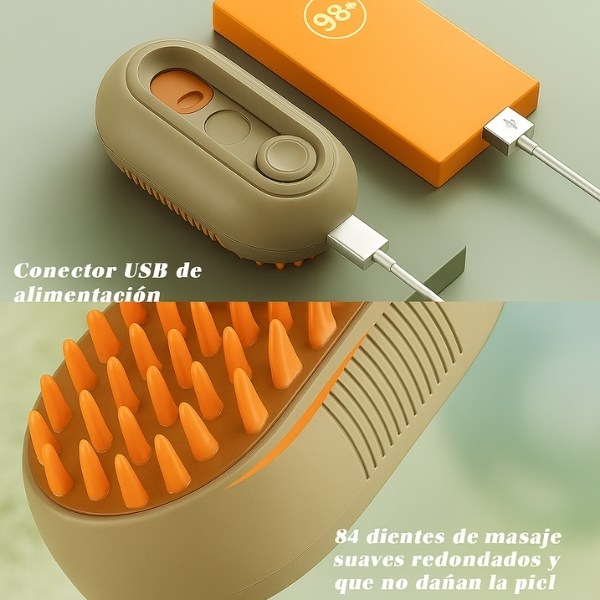 Cepillo-Pulverizador-marrón-Anti-Pelaje-para-perro-USB
