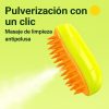 Cepillo-Pulverizador-verde-Anti-Pelaje-para-perro-masaje