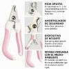 Cortauñas-de-acero-profesional-rosa-perro-presentación-seguridad
