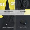 Impermeable Para Perro Ultra Resistente Amarillo-ajustable