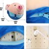 Juguete-cerdito-saltarín-para-perro-azul-bucle-USB