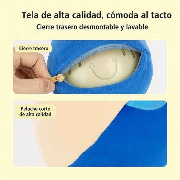 Juguete-cerdito-saltarín-para-perro-cierre-trasero-rojo