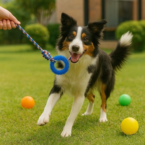 Juguete-para-morder-perro-azul