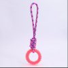 Juguete-para-morder-perro-rosa-correa-anillo