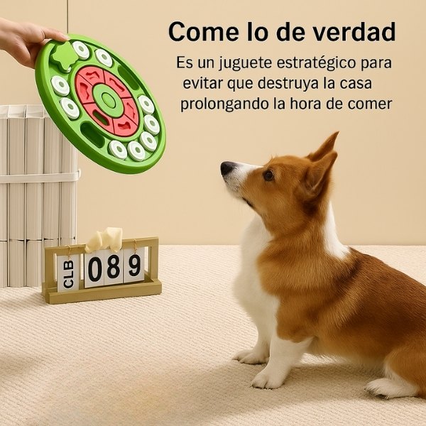 Juguetes-interactivos-para-perro-redondo-verde-rompecabezas-come