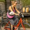 Mochila-rosa-para-Perros-Pequeños-bicicleta