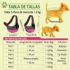 Mochila-rosa-para-Perros-Pequeños-tabla-talla