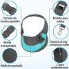 Mochila-turquesa-para-Perros-Pequeños-antideslizante