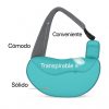Mochila-turquesa-para-Perros-Pequeños-transpirable