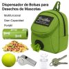 Porta-Bolsas-verde-para-Popó-de-Perro-multifuncional