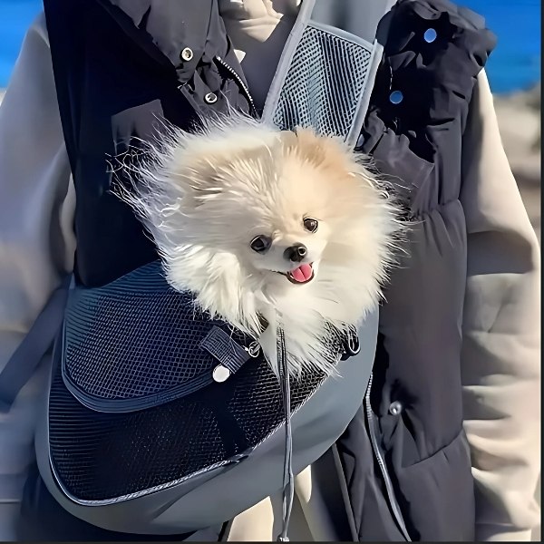 mochila-gris-para-Perro-Pequeño-presentación
