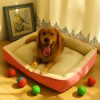 cama-rosa-para-perro-huesos-grande