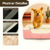 cama-rosa-para-perro-huesos-impermeable