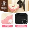 cama-rosa-para-perro-huesos-máquina