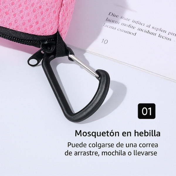 dispensador-de-bolsas-rosa-para-perro-mosquetón-zip