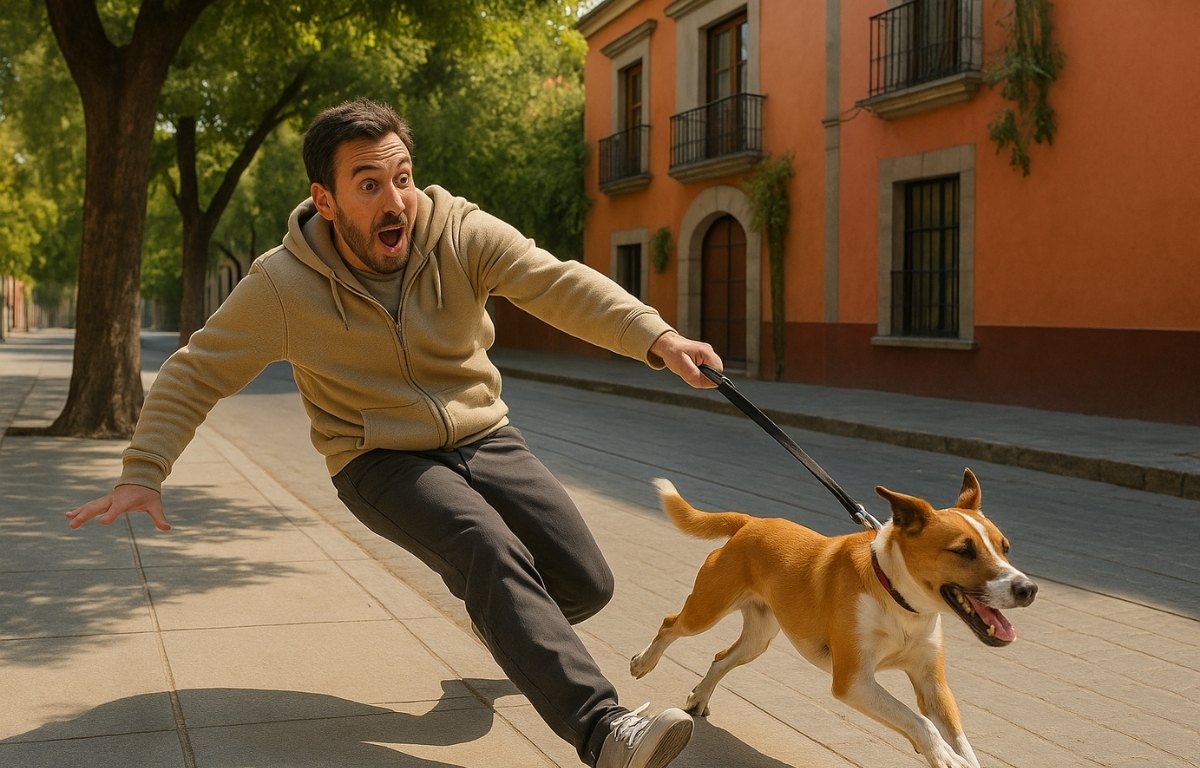 perro-que-tira-de-la-correa-en-la-calle