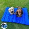 tapete-azul-de-viaje-impermeable-para-perros-presentación