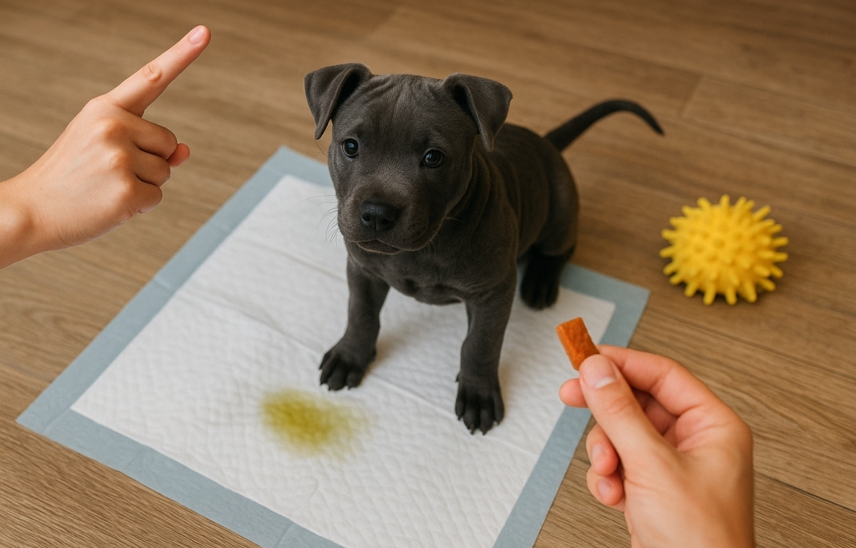 cachorro que es premiado durante la educación